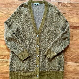 Cozy Madewell Olive Green Cardigan